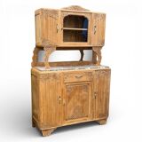 Art Deco Parisian buffet in solid raw oak from the 1930s.