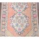 Vintage Turkish Hand-Knotted Wool Cotton Orange Runner 90x272