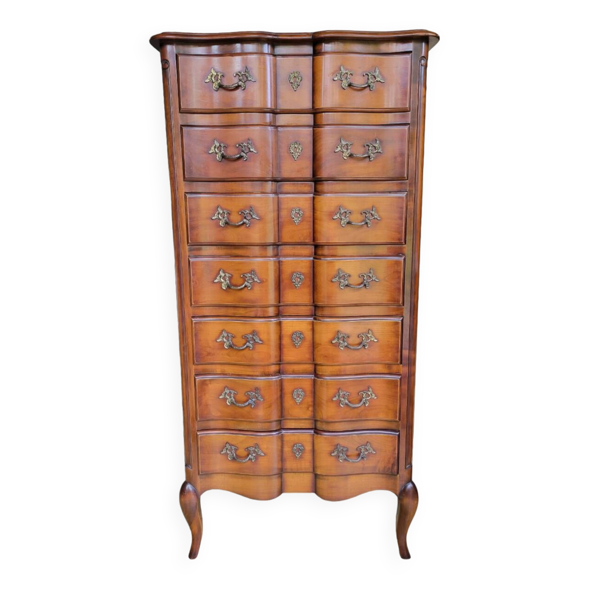 Louis XV natural wood weekly organizer