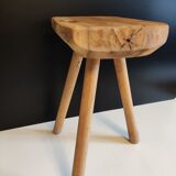 Raw wood stool