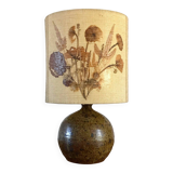 Lampe vintage en grès pyrité années 70