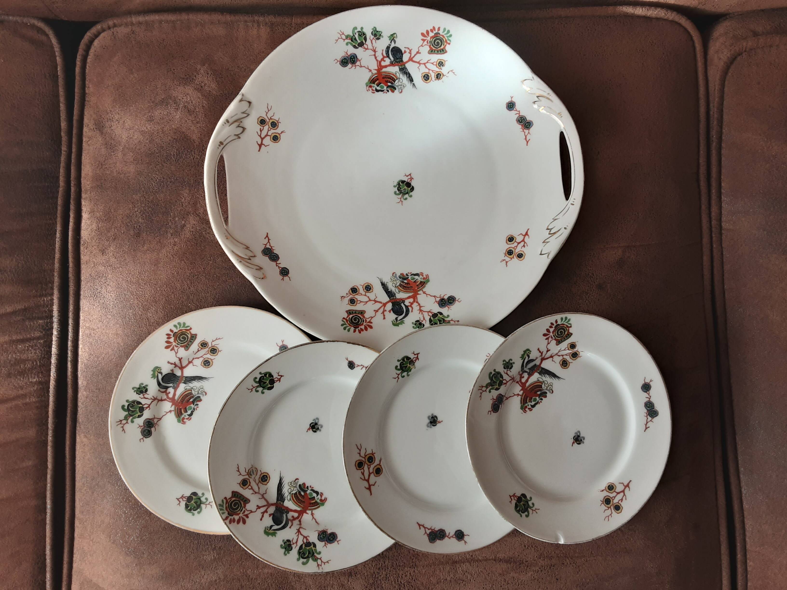 Porcelain dessert set