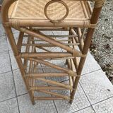 Vintage rattan chiffonier