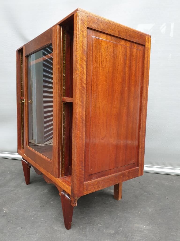 Meuble musique teck art déco pour vinyles