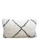 Bohemian wool pillow cover on a Beni Ourain Berber cushion. The cushion cover
