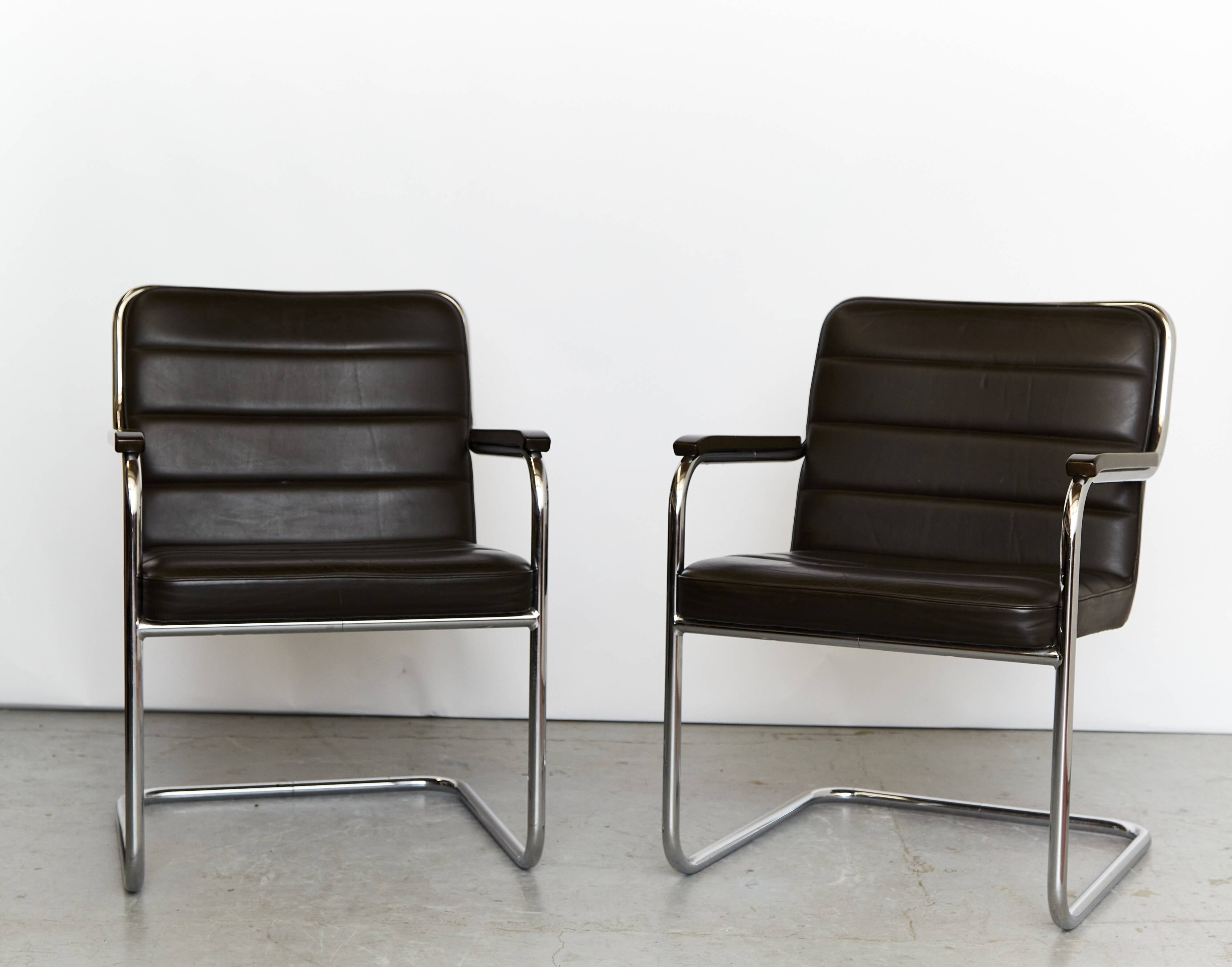 Pair Rudolf Glatzel Cantilever S46 F for Thonet