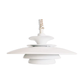 Hanging lamp in white by Jeka 1970s
