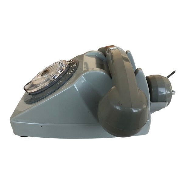 Téléphone Socotel S63 gris à cadran vintage 1970s