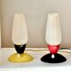 Paire de lampes de chevet 1960