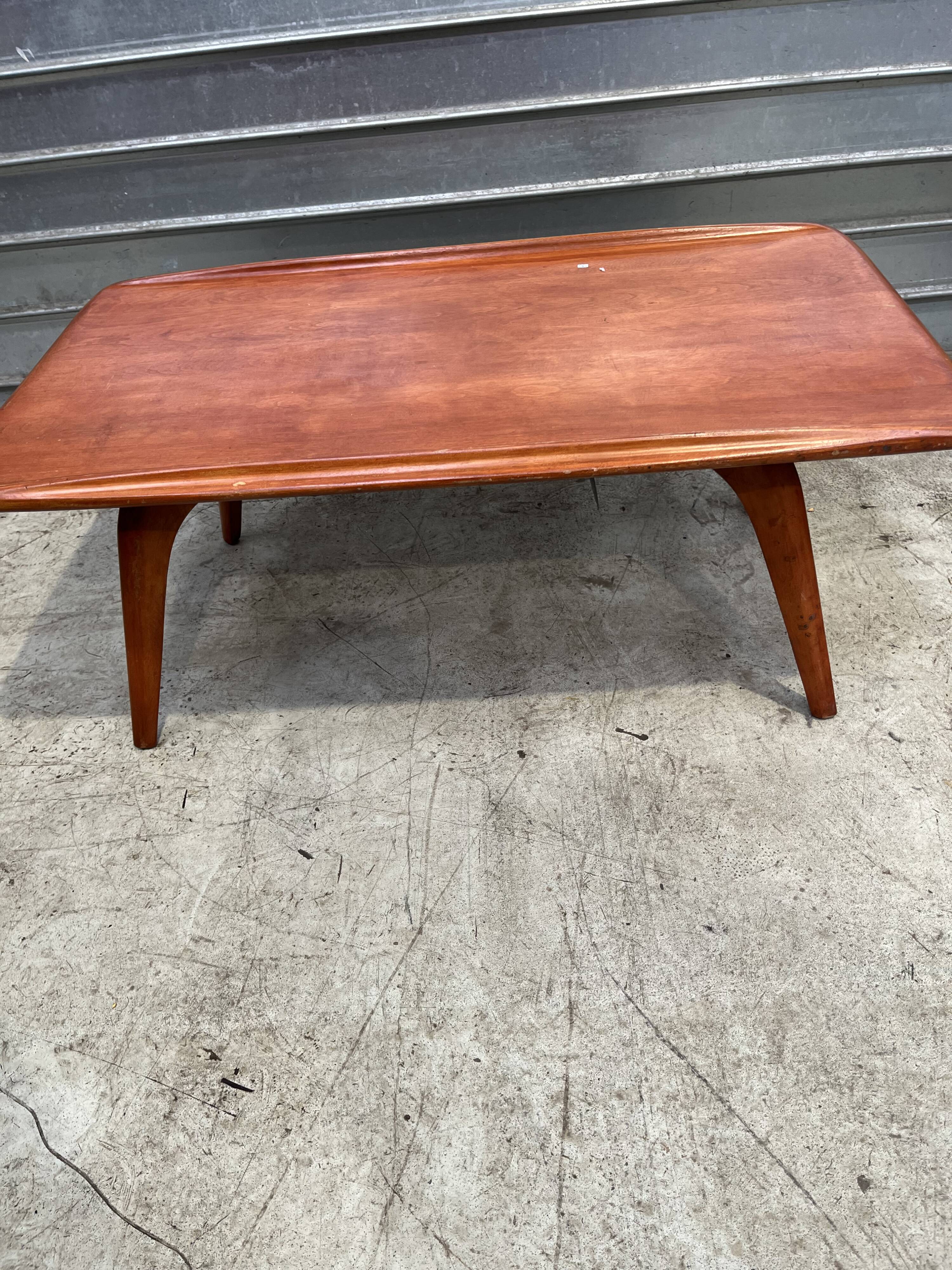 Scandinavian style wooden coffee table