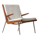 Minimalist 'Boomerang' lounge chair by Peter Hvidt & Orla Møgaard, Denmark