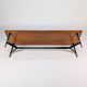 Banc italien en teck et métal, 1970