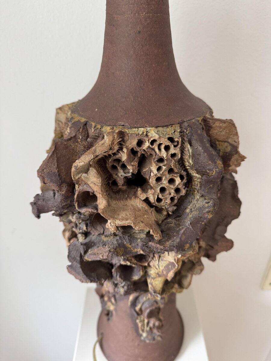 Table lamp by Bodil Marie Nielsen, denmark,  brutalist, 1960s