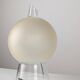 Murano glass table lamp by Itre, cone and satin sphere, Venice 1980s