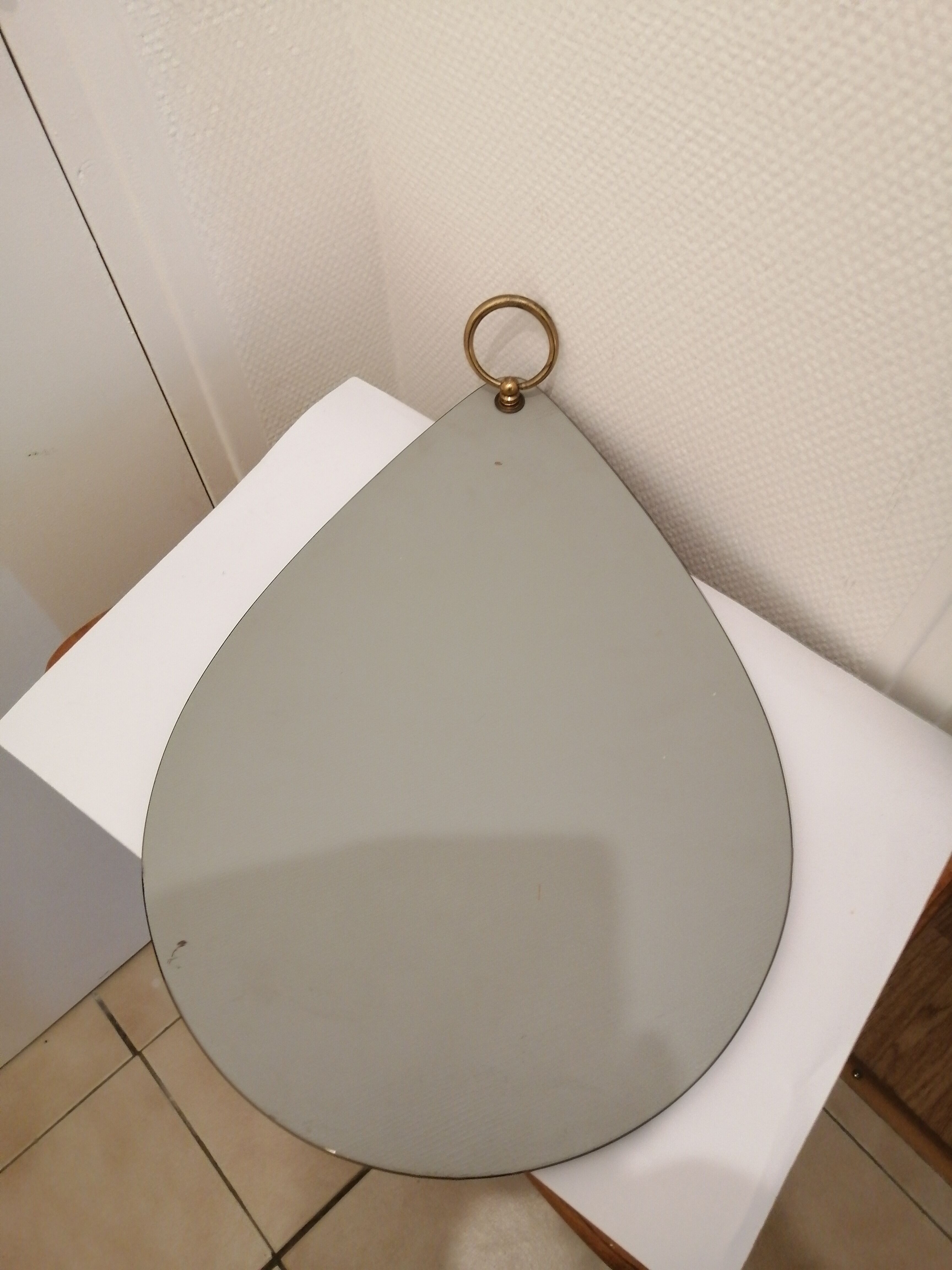 Vintage water drop mirror  30x43cm