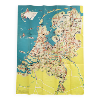 Map of the Netherlands of the 50s