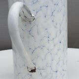 Pot washbasin wall mounted sheet metal enamelled