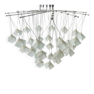 lustre cascade chromé