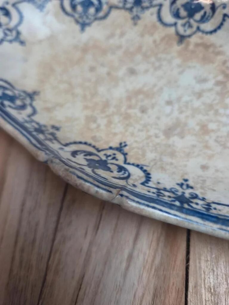 Old Ravier Jules Veillard Bordeaux Moustier decoration – Ironstone 19th century