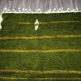 Moroccan green and gold wool rug 150cmx250cm