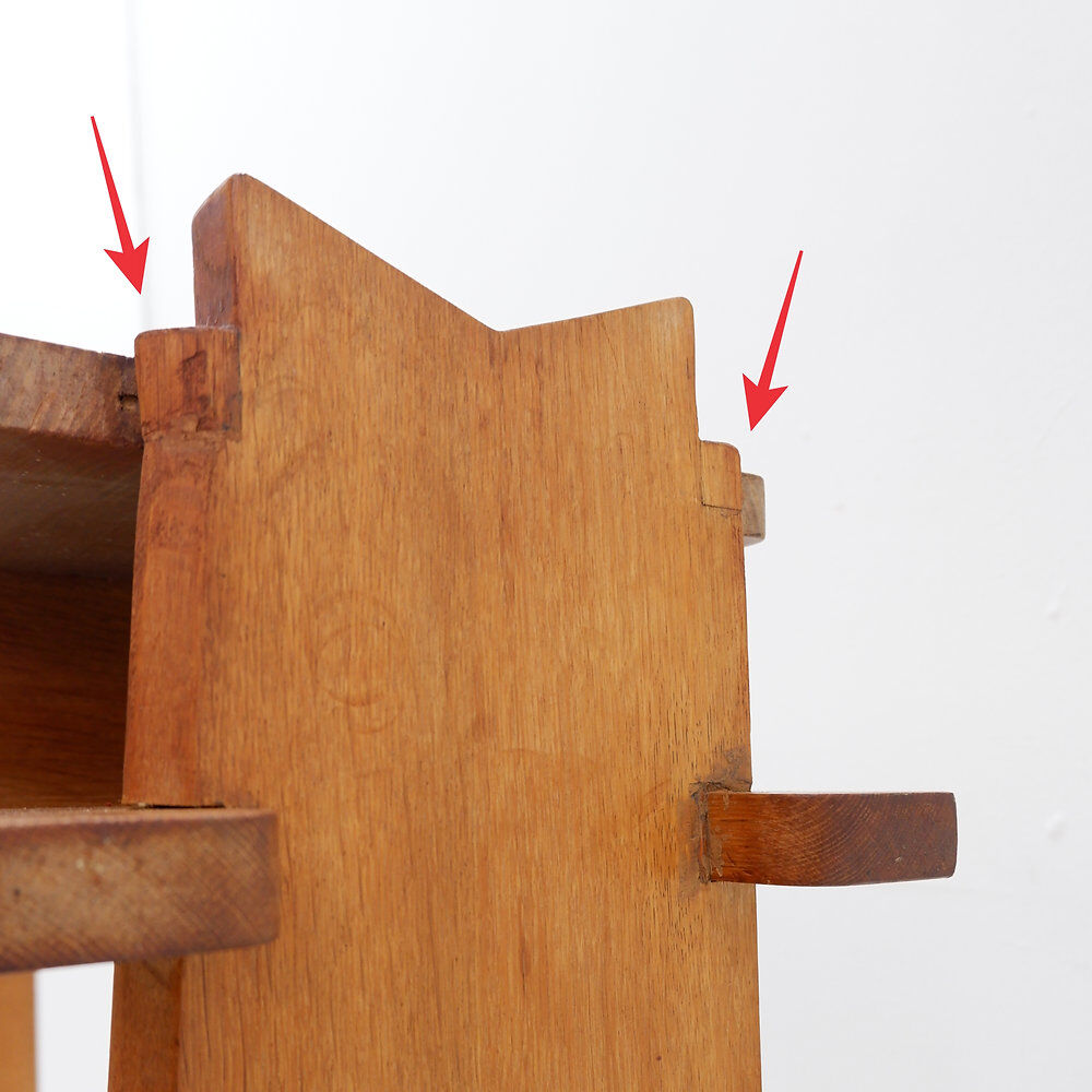 Oak console by Guillerme et Chambron, 1950s/60s.