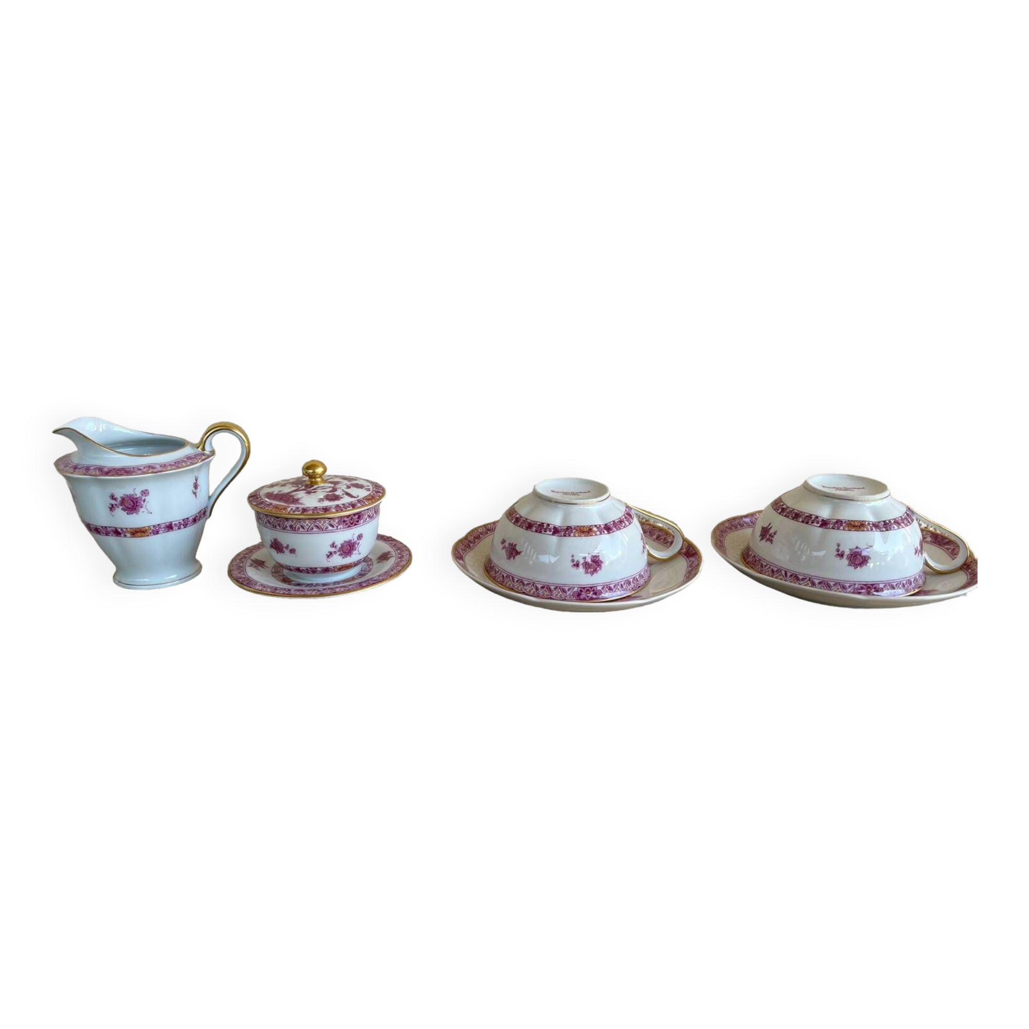 Limoges porcelain coffee service from Haviland, Tree model