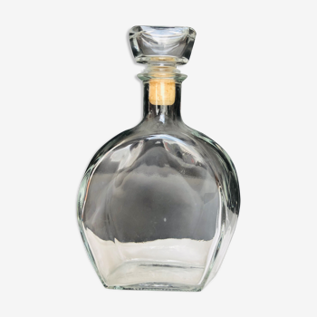 Molded glass decanter