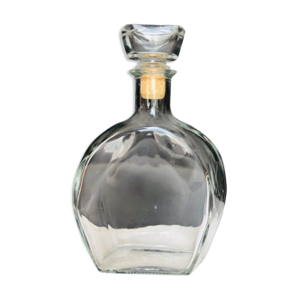 Molded glass decanter