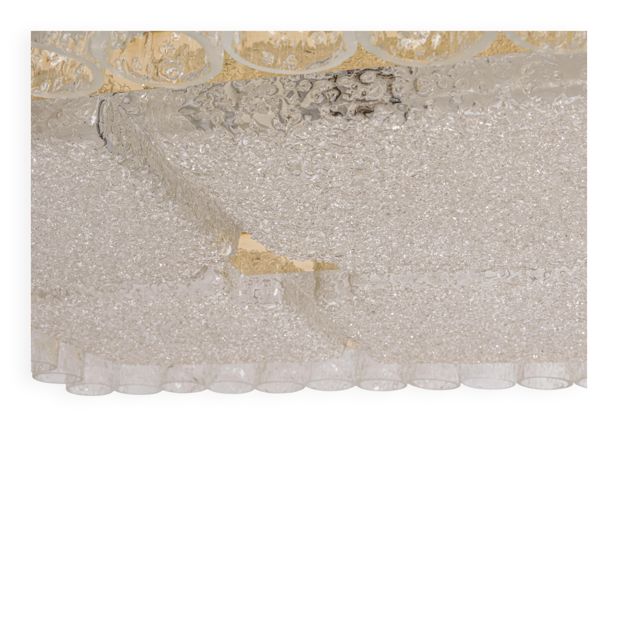 Murano glass ceiling light by Doria, Germany, 1960s.