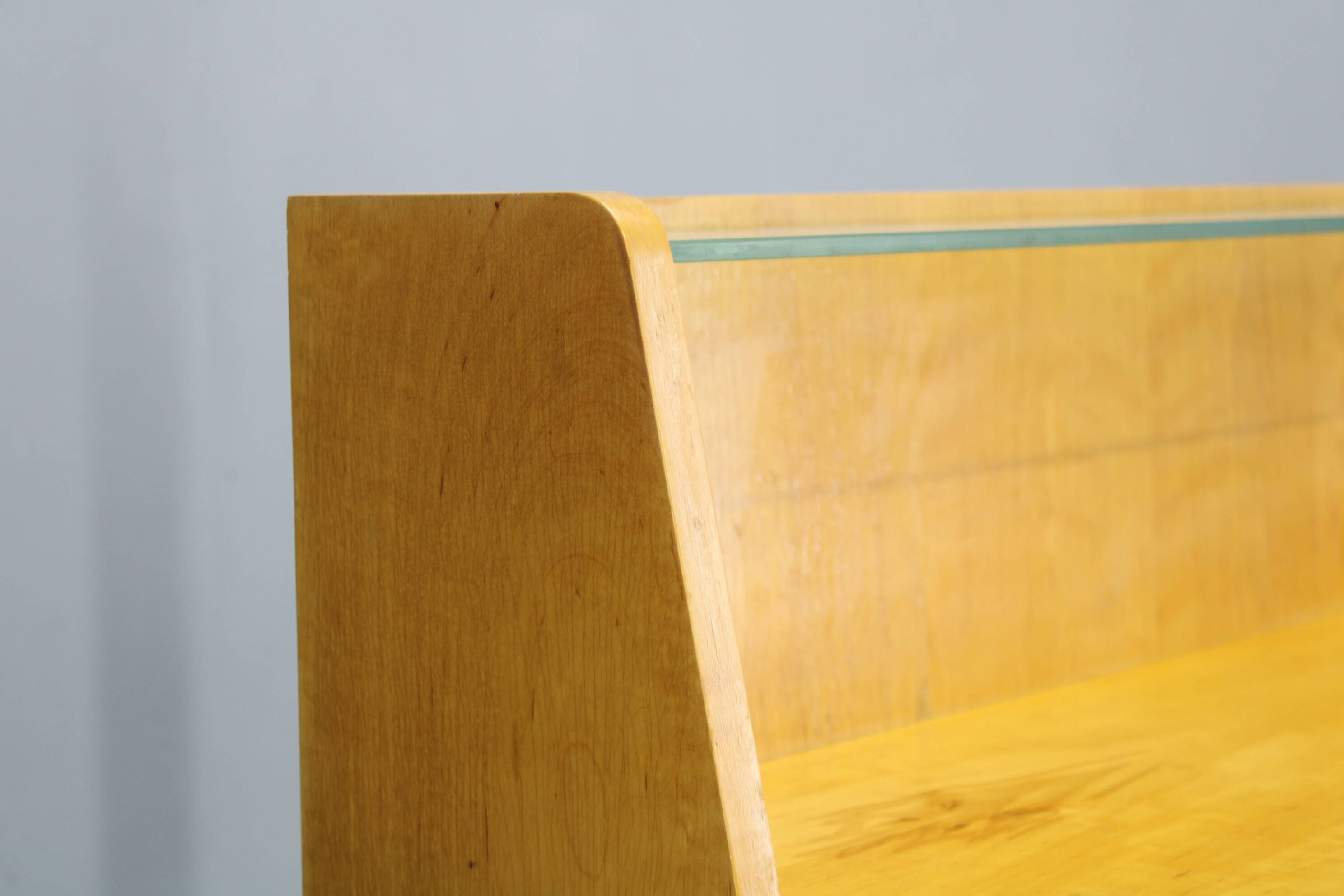 1960s Chest of Drawers with Glass Shelf ,Czechoslovakia