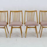 1960s Antonin Suman Set of Four Dining chairs in Beech Wood , Czechoslovakia