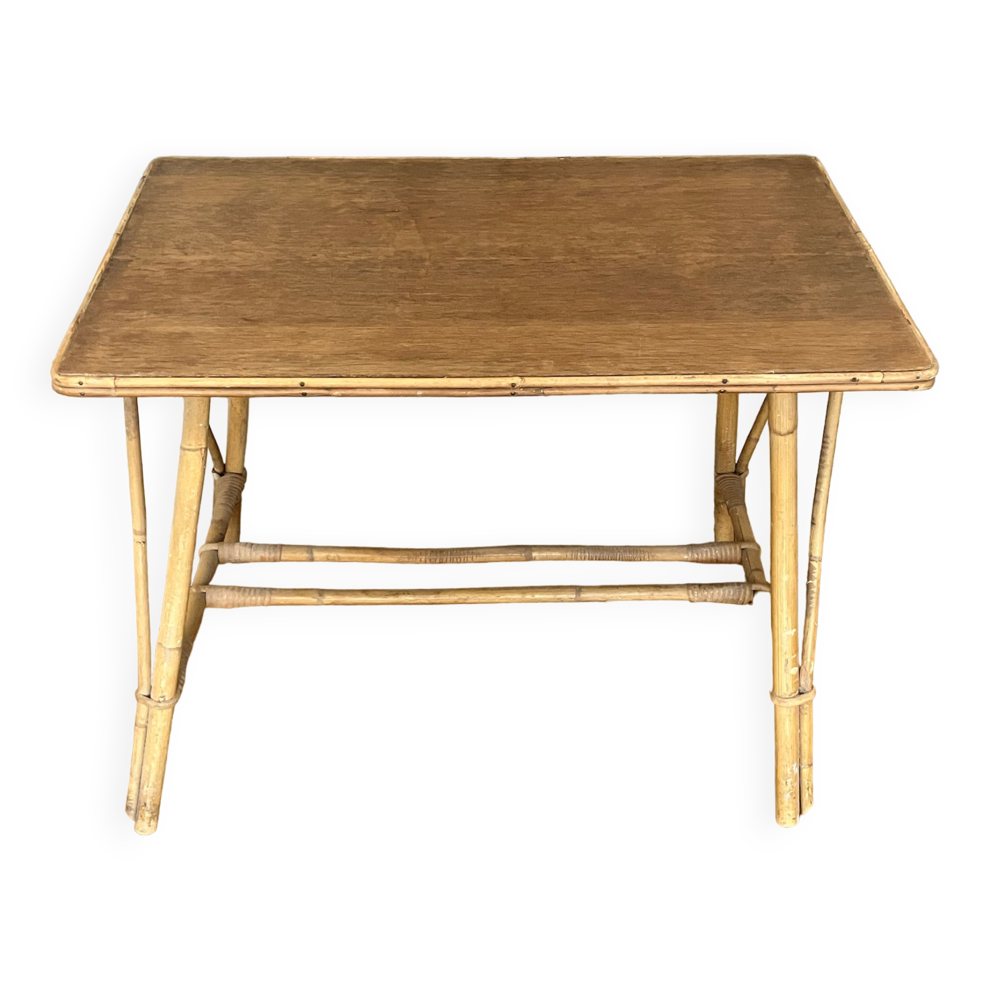 Vintage rattan table / dessert