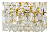 Bakalowits Vienna Grand Chandelier in Gilded Brass and Crystal Glass, Austria, 1970s