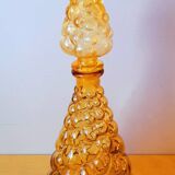 Amber Empoli glass carafe 70s