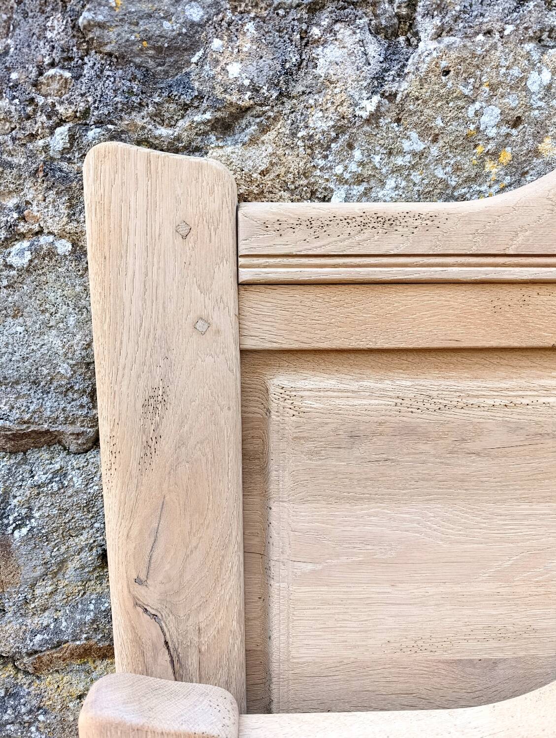 Solid oak bed