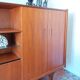 Sideboard library in Scandinavian style made of teak.