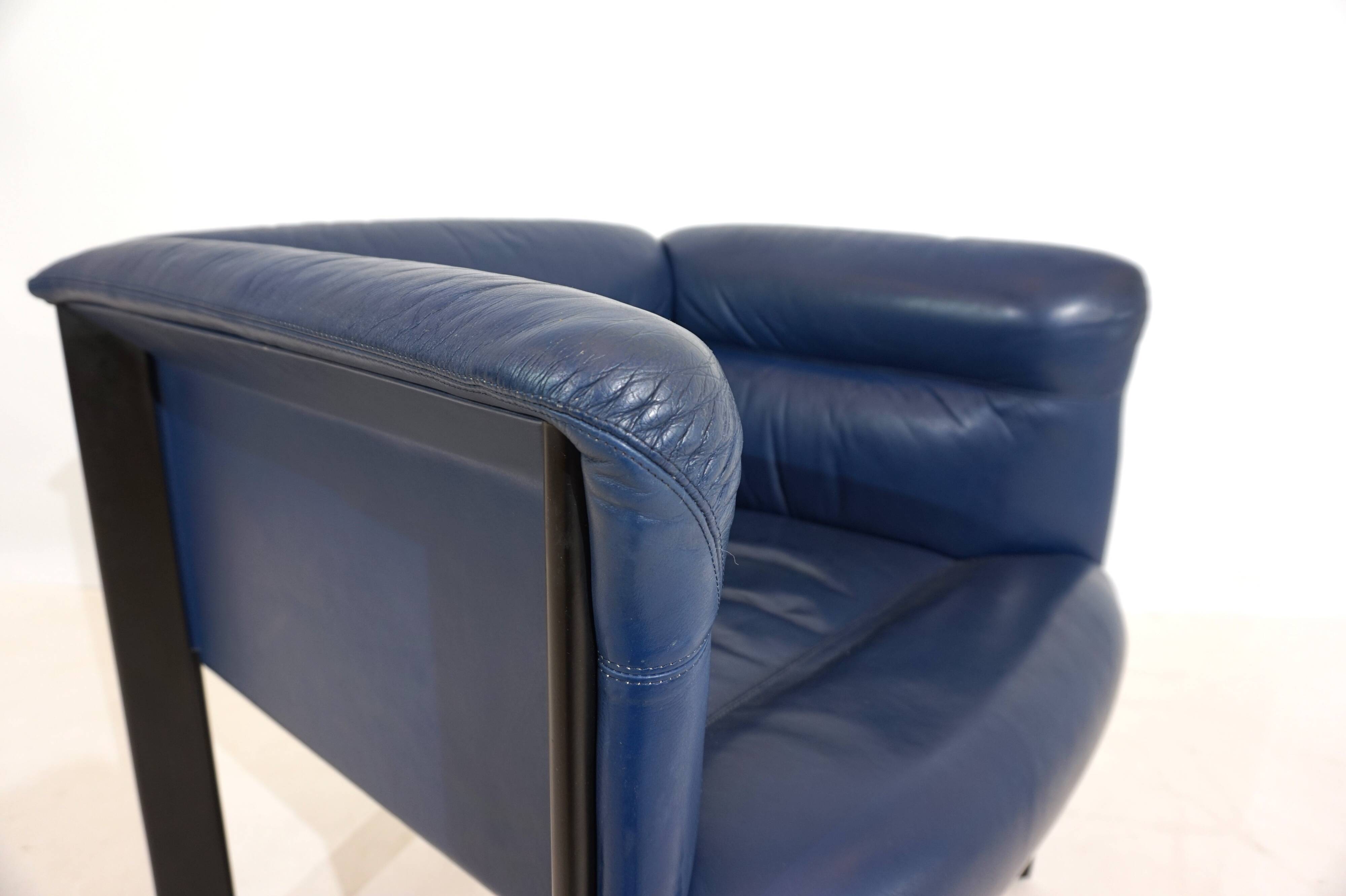 Fauteuil en cuir Poltrona Frau Interlude de Marco Zanuso