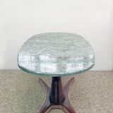 Table in rosewood and marble by Vittorio Dassi for Mobili Moderni Lissone, 1950