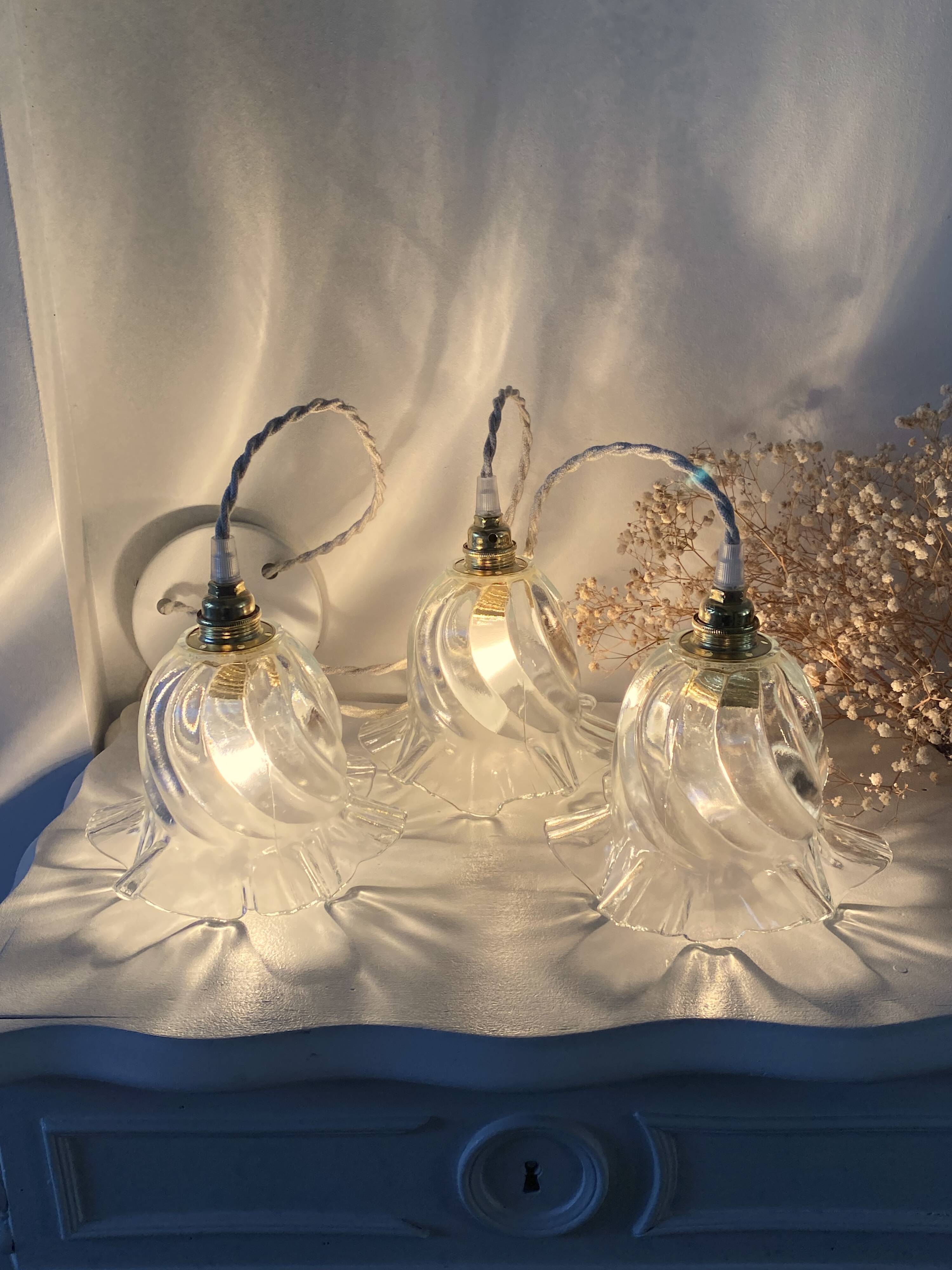 Vintage waterfall pendant light
