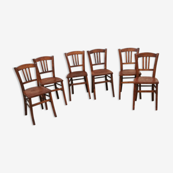 Set de 6 chaises bistrot