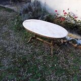 Louis XV style marble coffee table