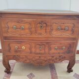 Old Provencal walnut chest of drawers