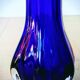 Large Cobalt Blue Art Glass Vase - Murano Work - Italy 1960