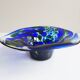 colorful glass art bowl