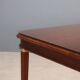 Antique mahogany table with gilded bronze and glass, United Kingdom 1900s
