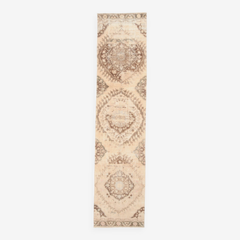 3x12 Brown & Beige Classic Persian Runner Rug, 90x379Cm