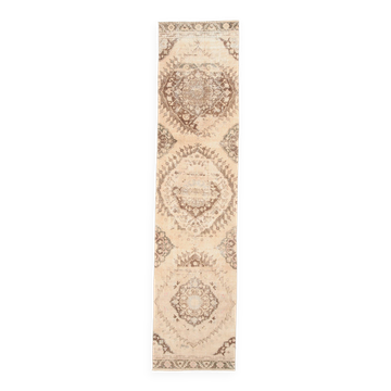 3x12 Brown & Beige Classic Persian Runner Rug, 90x379Cm