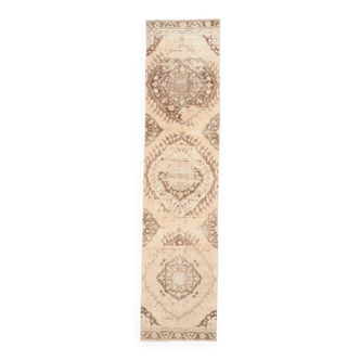 3x12 Brown & Beige Classic Persian Runner Rug, 90x379Cm