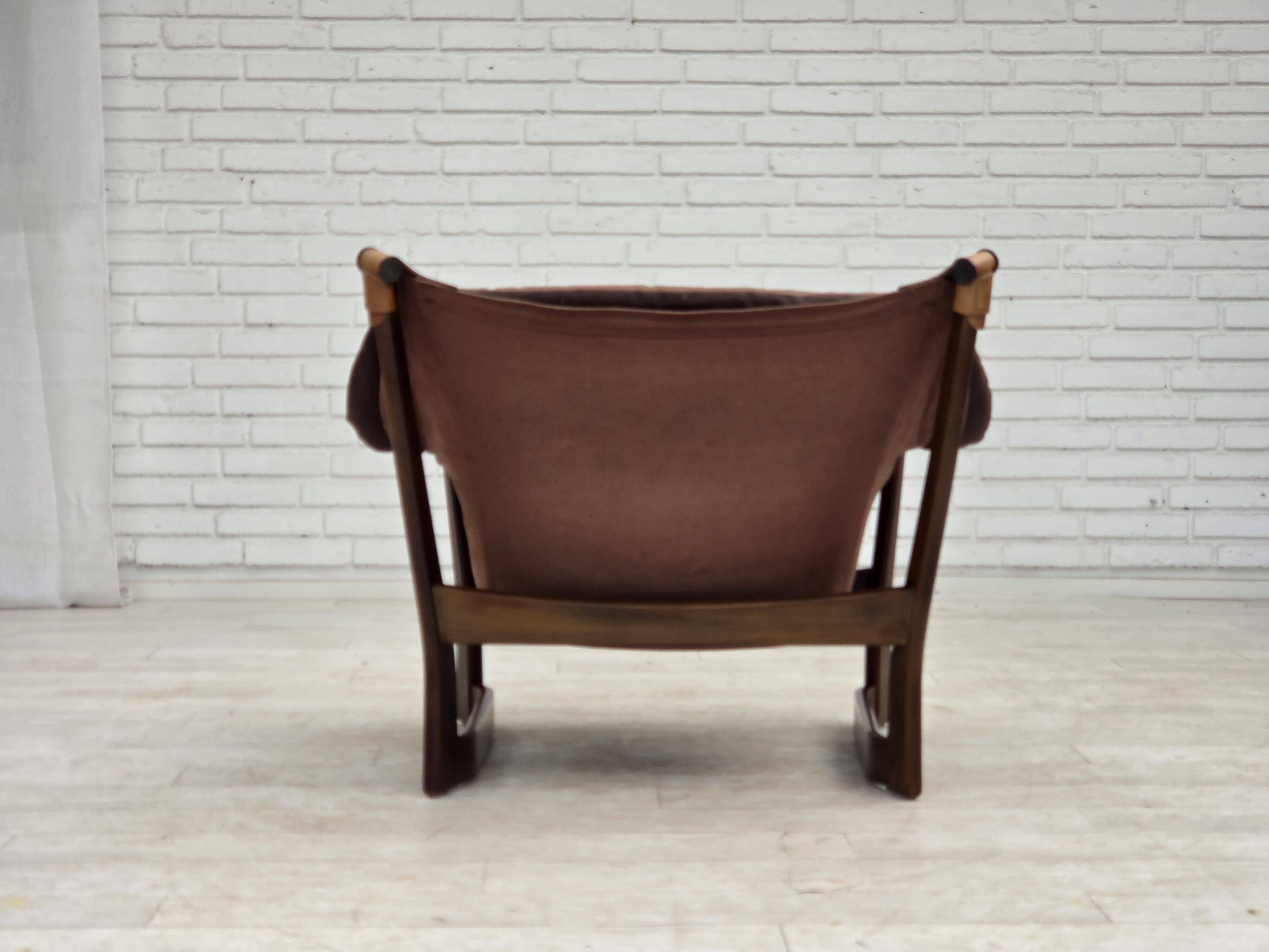 1970s, Norwegian design by Tormod Alnaes, "Trega" loungechair.