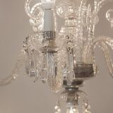Bohemian Cut Lead Crystal Chandelier, 1930s